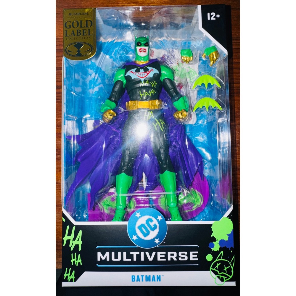 McFarlane DC Multiverse Batman Joker War Inspired Gold Label Action Figure NEW